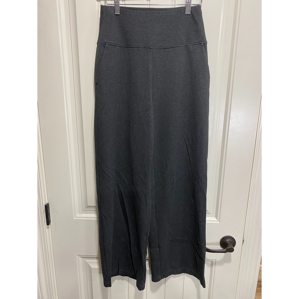 Kira Grace Women's Size Small High Waist Wide Leg Pants Dark Gray USA Stretch